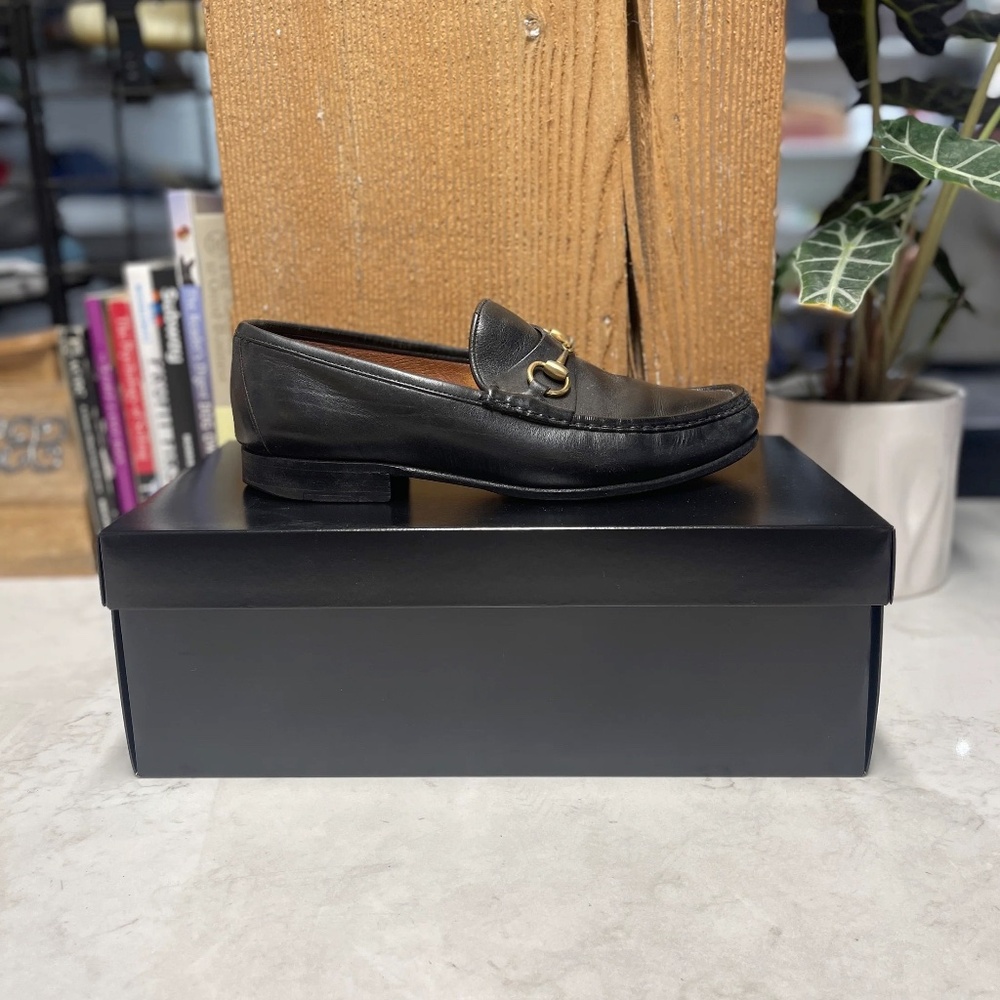 Gucci Black Leather Loafer
